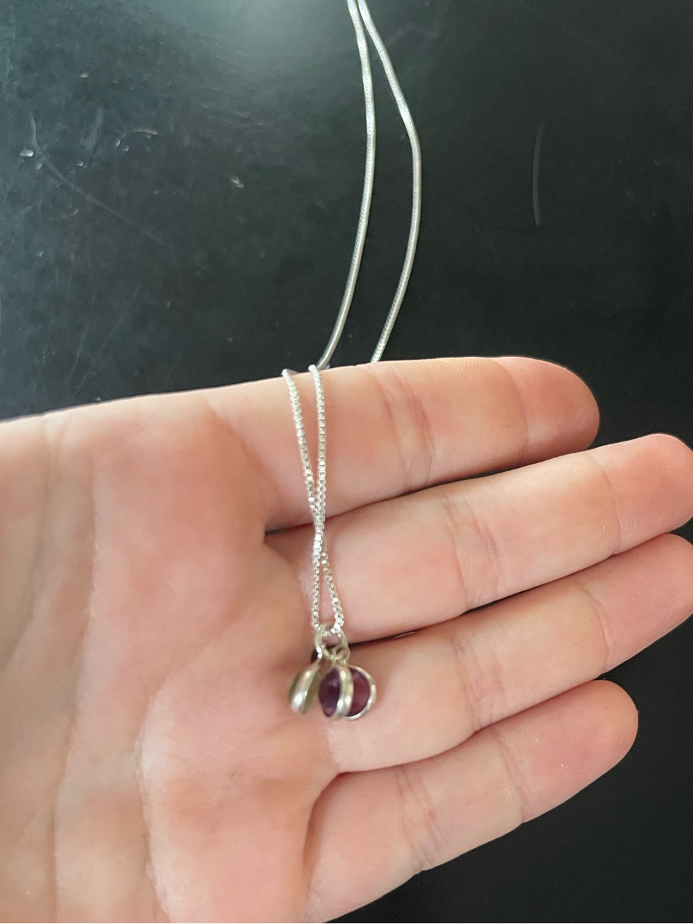 AJ Collection Triple Pendant Necklace
